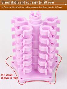 1pc Spool-Shaped Storage Box Or Set With Storage Tower And Spools, Creative And Practical Design To Store Regular Plastic Or Metal Sewing Machine Bobbins, Multifunctional Bobbin Holder Sewing Accessory - A - View 9
