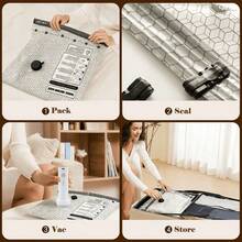 Vacuum Bags For Travel With Rechargeable Air Pump,  Carry-On Size Compression Packing Bags For Luggage And Suitcase, Space Saver For Clothes And Clothing Travel - 查看 5