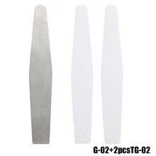 Replaceable Nail Buffing Strip Tool Set, Including Detachable And Replaceable Nail Files & Stainless Steel Nail Plates, Half-Moon Shaped, Diamond Shaped And Straight Nail File Strips, Reusable, Nail Trimming And Polishing Tools, DIY Nail Salon Supplies. - Multicolor - View 17