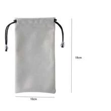 Túi dây rút chống bụi, túi đựng tai nghe Bluetooth, túi đựng đồ dày dặn, túi đựng điện thoại di động, sạc dự phòng, máy ảnh, túi nhung, chuột không dây CC - dây rút - Xem 14