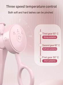 USB Rechargeable Electric Eyelash Curler, 3 Temperature Adjustable, Anti-Scald Brush Head Suitable For All Eye Shapes, Quickly Sets Lashes, Long-Lasting Curl, Long-Lasting Battery Life, Portable Makeup Tool, Great Gift For Women - View 3