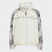 Adidas Áo khoác nữ NG W W.R AOP dệt có mũ trùm đầu JD5836 - Màu be - Xem 1