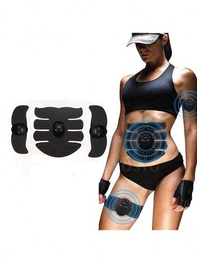 AXH EMS Wireless Muscle Stimulation Trainer, Smart Fitness Abdominal Muscle Training Electric Weight Loss Body Massager
