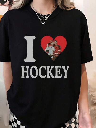 Men's Casual Print Short Sleeve T-Shirt Hudson Williams Connor Storrie Shirt, Rivalry Inspired Rozanov Tee, Ilya Rozanov Shane Hollander, Heated BookTok Gay Hockey- 100% Cotton 1PC 180g Perfect For Outfits & Casual Attire, Mens Clothes ,Graphic Tees,Summer Tops