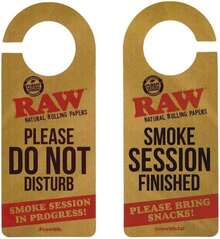RAW Natural Rolling Papers - Do Not Disturb Door Sign - trắng - Xem 1