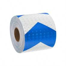 5cm*3 Meters Reflective Safety Warning Tape, High Visibility PVC Plastic Warning Strip Suitable For Automotive - Multicolor - View 8