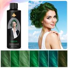 SUMIFANG 268ml Long-Lasting Multi-Color Hair Dye, Gentle Coloring With High Color Concentration, Non-Irritating Ingredients, Minimal Hair Damage, Highly Saturated Colors, Transparent & Luxurious Appearance, Easy To Use - Green - View 7