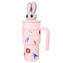 Miniso 可爱疯狂动物城角色保温吸管杯便携旅行水瓶礼品 - 彩色 - 查看 7