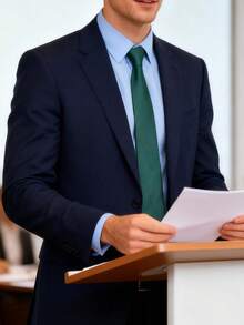 1条时尚休闲深绿色窄款领带，2.8英寸宽，韩式商务领带，适合男士佩戴，可用于婚礼、毕业典礼、情人节等场合。 - 墨綠色 - 查看 3