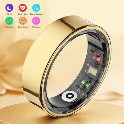 The Smart Ring Boasts A Sleek And Stylish Design Crafted From Titanium Alloy, Offered In Two Colors. It Is Water-Resistant Up To 5ATM And Includes Features Like Sleep Tracking, Calorie Counting