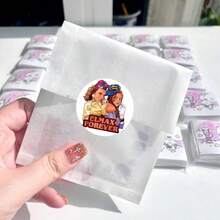 1 Roll Themed Roll Stickers, Popular Film And Television Creative Peripheral Decorations, Hand Account Books, Desk Stickers, The Perfect Holiday Gift, A Present For Fans And Friends(Random Style) - Multicolor - View 8