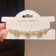 1件优雅立方氧化锆蝴蝶结手链 - 蝴蝶結 - 查看 4