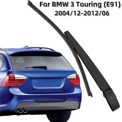 For BMW 3 Touring (E91) 2004/12-2012/06 Rear Windshield Wiper Assembly, Rear Wiper Blade, Wiper Arm Cover