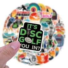 Disc Golf Aufkleber, Kunst & Handwerk, zum Dekorieren von Schreibwaren, Tassen, Gepäck, Kühlschränken, Skateboards, Gitarren, lustige Aufkleber, Kindle Sammelalbum Zubehör, Laptop Aufkleber - 1 Set - Übersicht 4