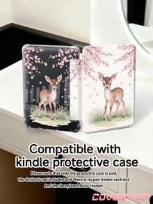 樱花鹿图案平板电脑保护套,兼容 iPad Air 11 英寸 M3 2025 / M2 2024、Air 第五代 2022、(A16) 11 英寸第十一代 2025,兼容三星 Galaxy Tab、Kindle Paperwhite 第十二代 2024,透明背壳,时尚图案保护套,支持自动睡眠/唤醒功能,气囊保护,适合送礼和办公使用。 - 彩色 - 查看 8