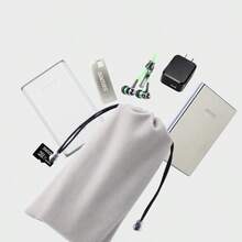 Túi dây rút chống bụi, túi đựng tai nghe Bluetooth, túi đựng đồ dày dặn, túi đựng điện thoại di động, sạc dự phòng, máy ảnh, túi nhung, chuột không dây CC - dây rút - Xem 6