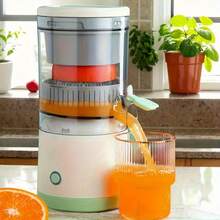 New Portable USB Rechargeable Juicer, Highly Efficient Pulp Separation, Suitable For Oranges, Lemons, Watermelons, Grapes And Other Fruits With High Juice Yield. Multifunctional Portable Juicer With Lithium Battery Charging, Suitable For Home, School, Dormitory, Kitchen, Restaurant, Etc. Fresh Orange Juice Is A Must-Have Small Kitchen Appliance - White - View 10