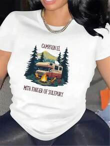 MinimalistUna camiseta diseñada para viajes de camping, es a la vez resistente y ligera, lo que la hace ideal para actividades al aire libre - Negro - Ver 7