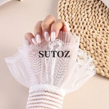 Puño con lazo de tela de unicolor, adecuado para uso diario - multicolor - Ver 3
