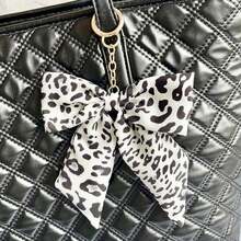 Charm de sac à main avec nœud imprimé léopard, charm de portefeuille, charm de sac à main, porte-clés - Multicolore - Voir 7