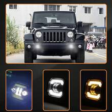 Đèn pha LED gắn phẳng 5 inch H4 cho xe địa hình 4x4, ATV, Niva, Lada, JK, TJ, ô tô, 12V 24V. - A - Xem 7