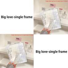 10-20张/套 A5口袋网格相册替换内页、照片套、6孔替换插页，韩式 - 白色 - 查看 51