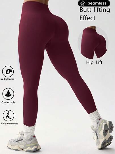 Seamless Motion Leggings, Made Of Four-Way Stretch Fabric, Suitable For Yoga, Gym Workouts, Daily Casual Wear Or Club Attire. Fashionable Sports Leggings In Vogue In 2026. Spring