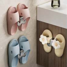 Bathroom Slipper Rack, Wall Mounted No Drill Bathroom Shoe Organizer Holder, Drainage Rack For Toilet - View 3