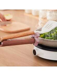 1个创意简约蝴蝶造型硅胶隔热垫，防溢防烫勺托，实用厨房用品，适合新年、情人节、母亲节、毕业季、开学季等场合。 - 彩色 - 查看 4