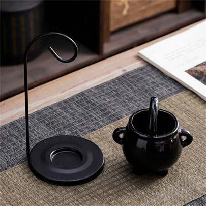 1 chiếc móc sắt kiểu Gothic dùng để khuếch tán tinh dầu bằng gốm, làm nóng sáp thơm, đốt hương liệu nhỏ giọt, trang trí nhà cửa, quà tặng trang trí ngày lễ Halloween.