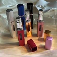 0.27oz Reusable Dispensing Bottle, Mini Perfume Atomizer Portable Travel Dispenser Sample Spray Empty Bottle, Refillable Cosmetic Spray Bottle Travel Portable Dispenser Mini Spray Empty Bottle, Suitable For Travel And Outing Accessory For Any Occasion - Đỏ - Xem 4