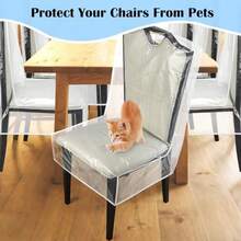 Kitchen Chair Covers - Transparent - View 4