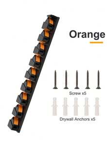 BILLINGS 钓竿架，钓竿支架，垂直壁挂式钓竿架，可容纳9根钓竿或组合竿，适用于大多数直径为3-19毫米的钓竿 - 彩色 - 查看 8