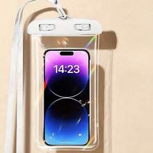 1 pieza Bolsa impermeable extra grande - ¡Mantén tu teléfono seco y protegido bajo el agua! Excelente para actividades subacuáticas, playas, natación, surf y rafting. Para bolsa de viaje, bolsa de maquillaje, bolsa de cosméticos, organizador de vacaciones, organizador de maquillaje de gran capacidad, estuche de maquillaje, para lápiz labial, pincel, cuidado de la piel, teléfono móvil, monedas, artículos pequeños, para el hogar, regalo, vacaciones y festival de Halloween Navidad Uso multifuncional, Vibraciones bohemias - Ver 13