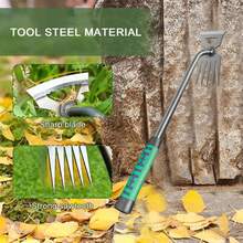 Multifunctional Cleaning Shovel,Agricultural Dovecote Farm Manure Shovel,Household Cleaning Shovel Outdoor Snow Clearing Shovel Tool (20CM) - Six Teeth - View 3