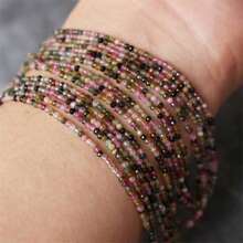 2/3/4mm Natural Stone Amethyst Tiger Eye Lapis Lazuli Beads Inlaid With Bright Pearl Jewelry Making DIY Necklace Bracelet Jewelry - Multicolor - View 20