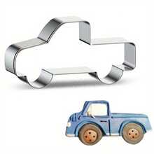 1pc Stainless Steel Train, Tractor, Bus, Airplane, Excavator Shaped Cookie/Cake Mold DIY - View 7