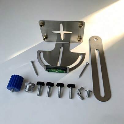 Soporte de pared horizontal giratorio de acero inoxidable, adecuado para instalación en ladrillo y azulejo, trabajos de carpintería en el techo y instalación de nivelación del techo