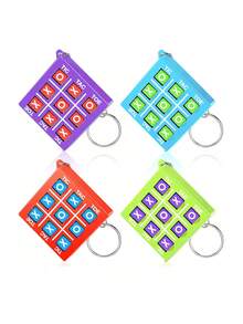 迷你井字棋钥匙扣，青少年减压玩具 - 彩色 - 查看 5