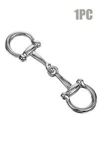 1/3PCS Wonderful Horsebit Silk Scarf Buckle, Simple Metal Scarf Rings, Horsebit Clasp For Women,Beach,Holiday - Gold + Silver - View 7