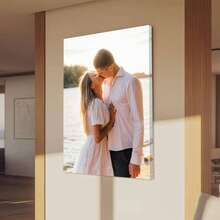 1pc Custom Photo Printed On Canvas With DIY Frame (Self-Assembly Frame), Wedding Day Custom Photo, Couple Personalized Canvas Painting, Anniversary Custom Painting, Custom Poster For Partner, Large Size Custom Poster For Loved One - Multicolor - View 7