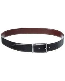 Bruno Magli Marco Reversible Leather Belt - 黑色 - 查看 2