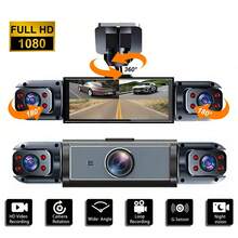 360° Dash Cam - Front, Left And Right View, Triple-Lens Car DVR, 3.16" IPS Screen, Night Vision, Motion Detection, Loop Recording, Wide Angle Security Camera, 150mAh Battery - 3 Camera - View 9