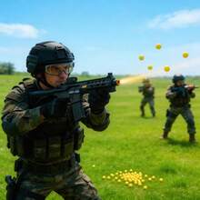 高品质黄色硬塑料弹丸，适用于各种户外玩具枪，专为战斗游戏设计。采用耐用硬塑料材质，不易变形和破损，供弹顺畅，弹道稳定，兼容多种主流玩具枪。适用于户外比赛、团队战斗、亲子娱乐等场景，是射击游戏的理想专用弹丸。 - 彩色 - 查看 12