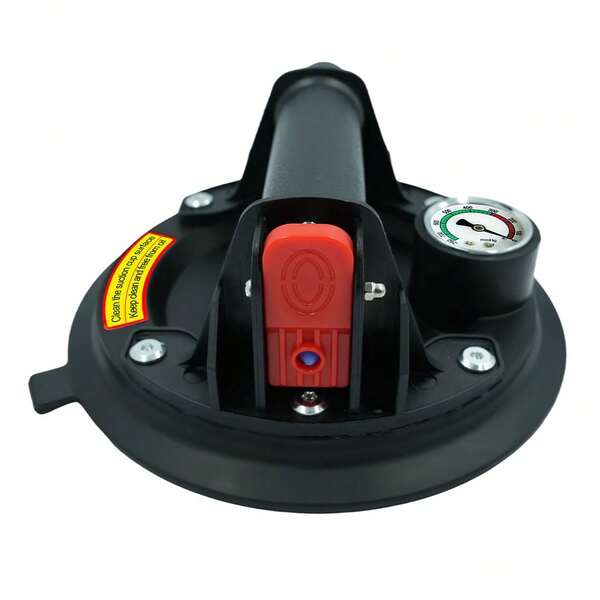 1pc 8-Inch Vacuum Suction Cup With 250kg Load Capacity, High-Quality Rubber Suction Cup With Powerful Suction, Practical And Durable. Press-To-Operate, Deep Sealing Edge For Strong Sealing, Thick Exhaust Valve To Effectively Protect The Disc Body. Widely Applicable For Moving Glass, Tiles, Stones And More.
