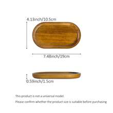 Oval Wooden Serving Tray, Food Party Decor, Small Bowl, Long Platter, Wooden Plate, Home Decor, Cheese Board, Cake & Dessert Plate, Appetizer Dish - Brown - View 13