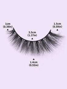 MAANGE 2/7/9 Pairs Cartoon False Eyelashes Set, Long-Lasting & Durable, Curly & Natural-Looking Magnetic Lashes, Reusable Cartoon Magnetic Eyelash Kit With Applicator, No Glue Needed, Easy To Wear & Remove - Black - View 12