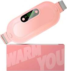 Heating Pad Period Cramps, Portable Cordless Fast Heated Pad, Belly Wrap Belt With 3 Heat Levels & 4 Massage Modes, Menstrual Back Belly Pain Relief Warm Gifts Women Girls (Pink) - 粉色 - 查看 8