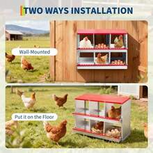 Farm Animal Coop - Red - View 3