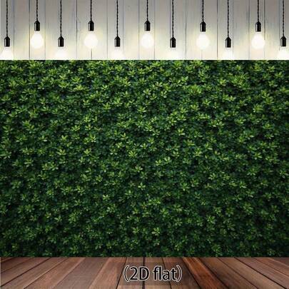 这款绿色叶子墙面背景横幅非常适合用于家居装饰、生日周年纪念、多功能摄影背景，室内外均可轻松使用。多种尺寸可供选择。